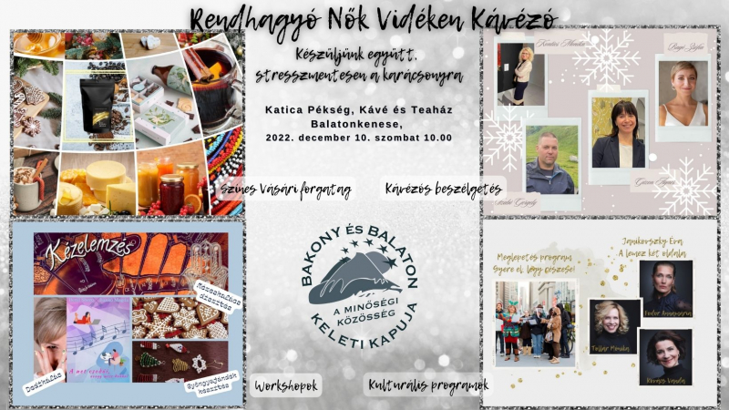Nők vidéken kávézó beharangozó