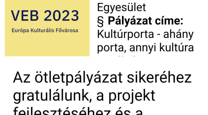 Kulturális-Művészeti Programok Támogatása”