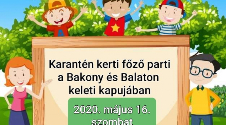 Online karantén kerti parti